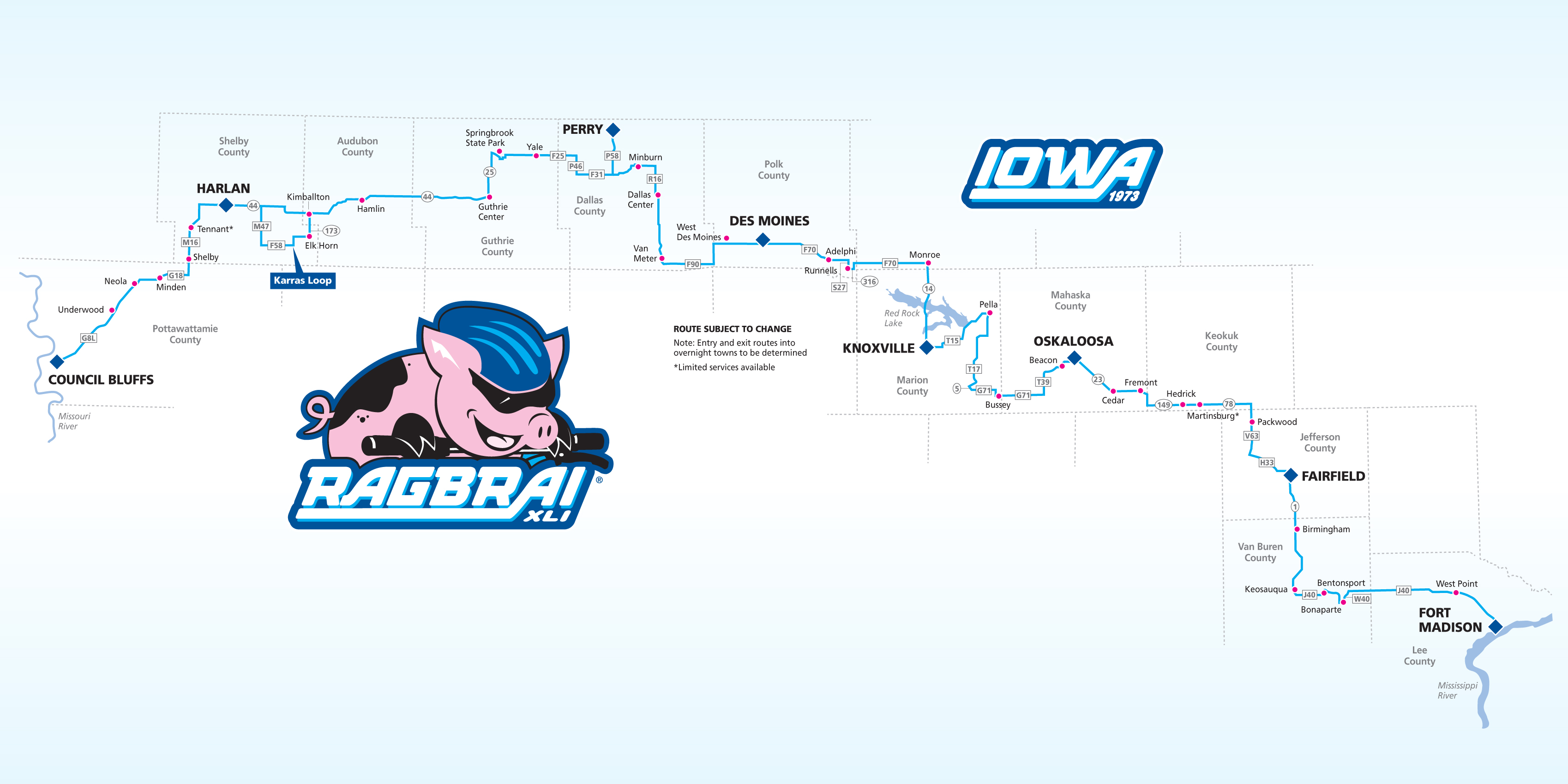 Ragbrai 2025 Route Map Liz Sarita