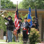 The Color Guard stands by.
