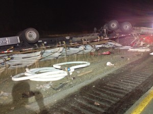 Crash scene photo. (Courtesy Mike Kennon/Cass County Emergency Management Agency