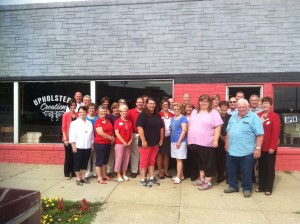 Pictured are Connie Wailes, Debbie Leistad, Sue Muri, Dawn Edwards, Lana Westphalen, Michelle Thomas, Dale Wright, Britney Weirich, Nedra Perry, JoAnn Runyan, Bill Saluk, Sara Nelson, Jolene Roecker, Kathy Sweeney, Rich Perry, Darrell Hockenberry, Carole Schuler, Jim Kickland, Keith Leonard, Diane Harris, Dolly Bergmann, Tyler Mosier, Gerald Brink, Doug Harris, Chris Blake, Lucas Mosier and Kristi Ladd.