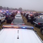 This photo of the law enforcement presence at the funeral is courtesy I80 K9/Cass Co. Deputy Kyle Quist