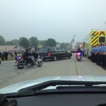 The hearse carrying the body of Officer Jamie Buenting (all photos in this series are courtesy of Brian Rink)