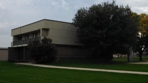 Rear view of the building. 