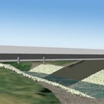 Artists rendition of the new Hwy 92 bridge prior to its construction. (IA DOT photo)