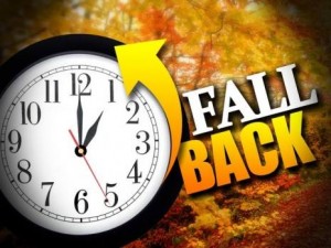 Remember, when we switch to Standard Time, "Fall back" one hour.