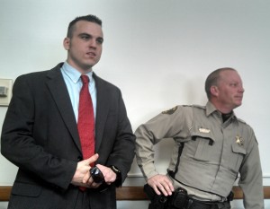 Tyler Shiels (on the left) and Cass County Sheriff Darby McLaren. 