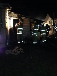 Atlantic Fire Dept. photo (from their FaceBook page) - rear view of the house. 