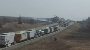 I-80 looking eastbound from 710th St. in Cass Co. 