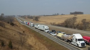 Looking west along I-80 eastbound. Ric Hanson/KJAN photo