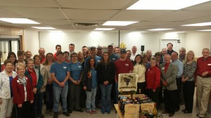 Pictured: Lana Westphalen, Sue Muri, Jan Myers, Cheri Hunt, Patty Maas, Haley Kickland, Janet Cappel, Dr. Keith Leonard, Rachael Johnson, Kevin Wieser, Arlene Drennan, Gerhard Marburg, Tammy Waters, Lucas Mosier, Melanie Petty, Josh Dvorak, Dave Schwab, Tyler Mosier, Bill Saluk, Jim Kickland, Renea Steffens, JoAnn Runyan, Doreen Ellsbury, Debbie Leistad, Darrell Hockenberry, Steve Andersen, Kathy Sweeney, Pat McCurdy, Gerald Brink, Russ Joyce, Sherri Sansgaard and Karl Aldag.