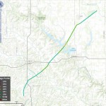 Track of the 1st tornado (NWS graphic)