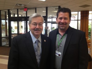 Gov. Branstad with CCMG CEO Todd Hudspeth. (Photo provided)