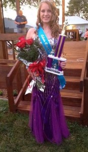 Hailey Gross, 2014 Adair County Fair Queen. 