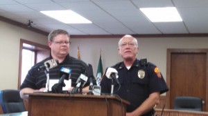 Cass Co. Atty. Dan Feistner (Left) & Atlantic Police Chief Steve Green. 