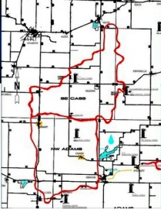 Boil Advisory affected area map