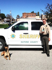 Guthrie County Sheriff's Deputy Kent Gries and his K9 partner "Rage." 