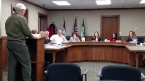 Dave Chase speaks to the Atlantic City Council. 