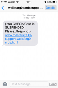 This is the message many people have received via text. DO NOT click on or access the fake website. 