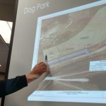 Atlantic Parks & Rec Director Roger Herring talks about the Schildberg Rec Area Dog Park site plan. (Ric Hanson/photo)
