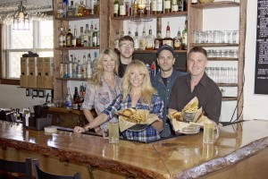 The Cider House staff are (from left) Hopi James, Skylar Messer, Annalisa Thompson, Cole Fishback, and Clint Stephenson.