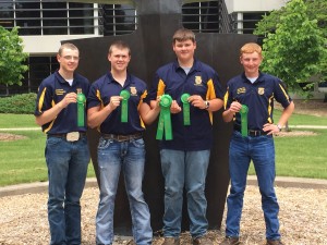 Left to right:  Clayton Saeugling, Nate Moen, Garrett Schwanke, Adam Freund 