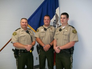 left to right: Rod Pavelka,Steven Henry, and Blake Michelsen. (Photo courtesy the Guthrie County S/O)