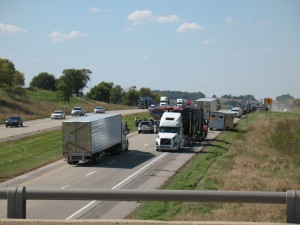 Looking west past the Olive Street bridge (N-16)