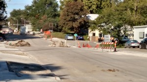 Looking west from 7th & Mulberry