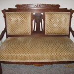antique walnut loveseat