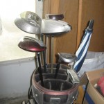 assorted golf clubs