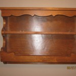 wooden wall shelf