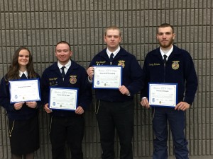 Left to Right Kristin Johnk, Tucker Sager, Wyatt Saeugling, CJ Richards (photo provided) 