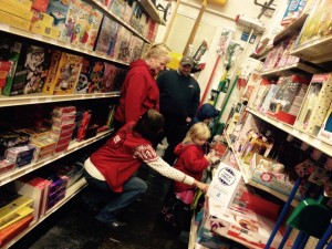Shoppers having fun at Cappel’s Ace Hardware