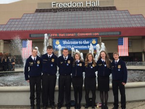 Clayton Saeugling, Garrett Schwanke, Nate Moen, Lexi Freund, Haley Carlson, Emily Saeugling, Cale Pellett
