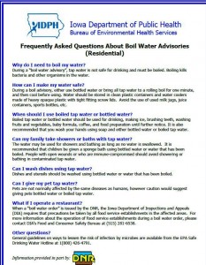 Boil Order FAQ