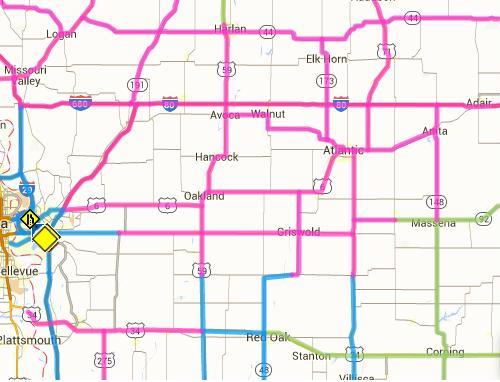 Iowa Road Conditions Map Road Conditions Deteriorating In Western Iowa This Morning « Kjan | Radio  Atlantic, Ia – Am 1220