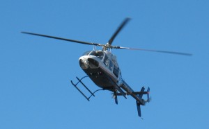 LifeNet prepares to land on Hwy 6.