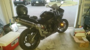 Stolen Yamaha motorcycle