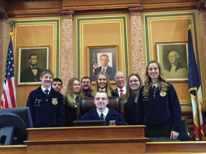 Atlantic FFA members w/Rep. Tom Moore