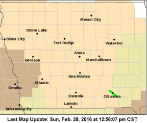 Wind Advisory until 4-p.m. for counties in brown. 