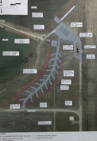 Campground area site plan
