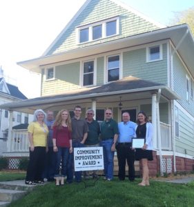 Pictured: Heidi Hinman, Gene Fischer, Ashton & Andrew Koehlmoos, Mayor Dave Jones, Rich Perry, Gerald Brink and Ouida Hargens
