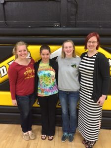 (L to R) Kennedy Plowman, Delainee Goetz, Miranda Plowman, Isabelle Sheeder