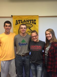 (L to R) David Thomsen, Clayton Saeugling, Laeni Pelzer, Emily Yager