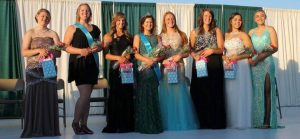 Molly is in the green dress