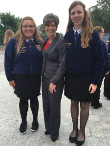 Alexis & Emily with Senator Joni Ernst.