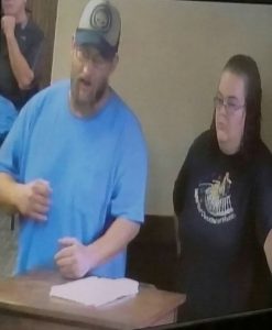 Chris (Left) and Darci Coatney make their case for "Pumba" 