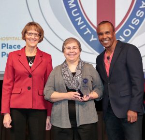 From left to right: CCHS CEO Pat Markham, Dr. Berry, and Sugar Ray Leonard.