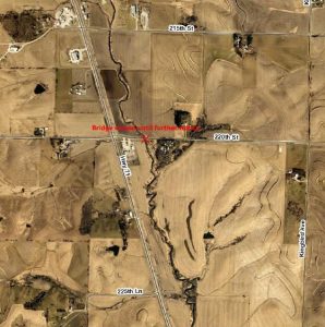 Audubon County Bridge closed location