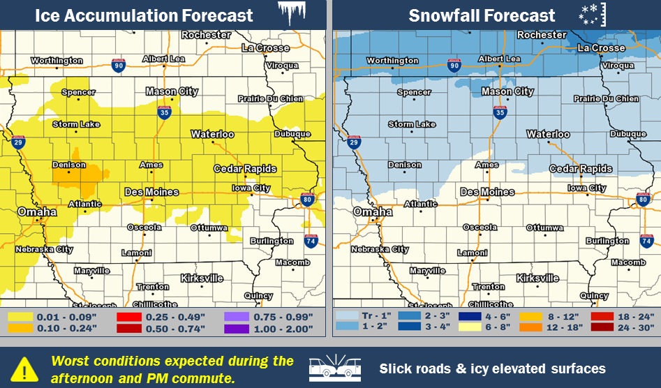 Winter Weather Advisories for parts of western Iowa today « KJAN
